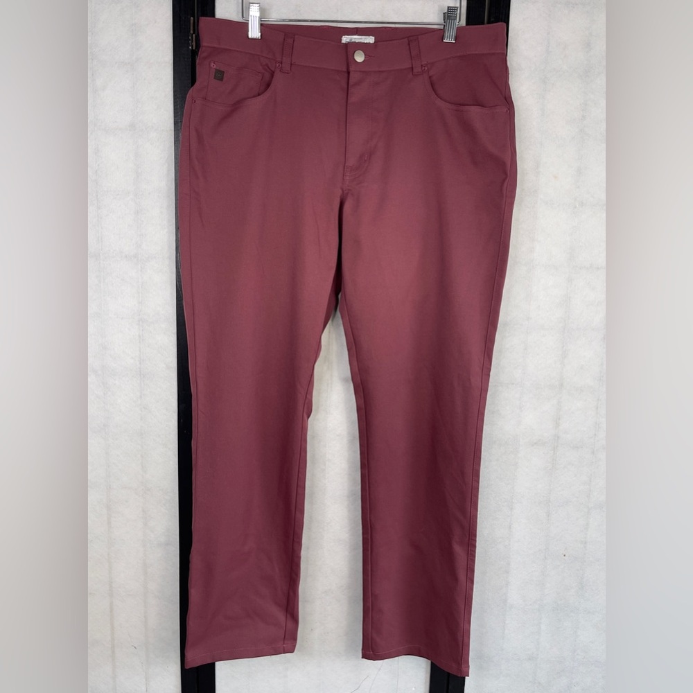 Peter Millar Maroon Chinos